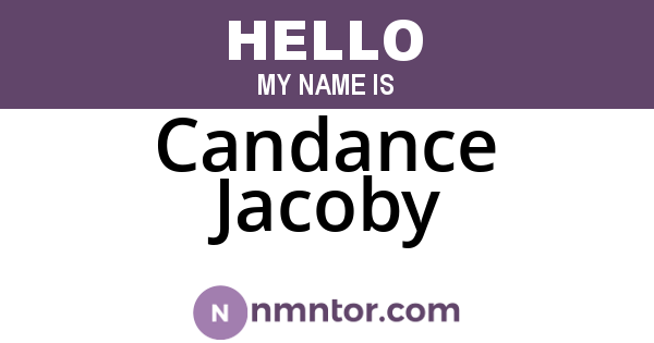 Candance Jacoby