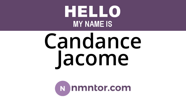 Candance Jacome