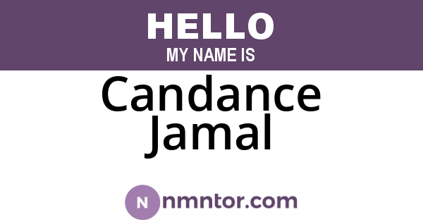 Candance Jamal