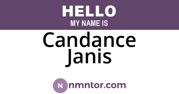 Candance Janis