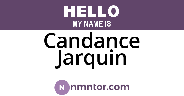 Candance Jarquin