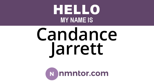 Candance Jarrett