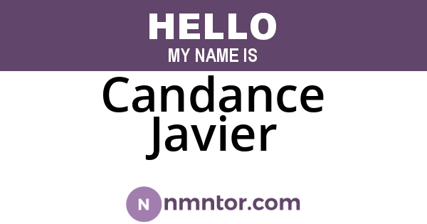 Candance Javier