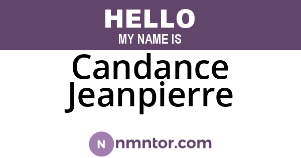 Candance Jeanpierre