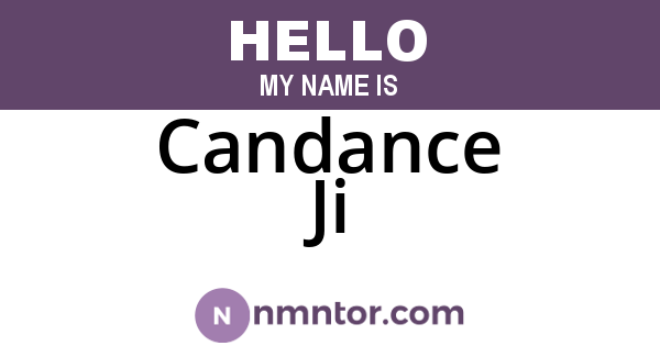 Candance Ji
