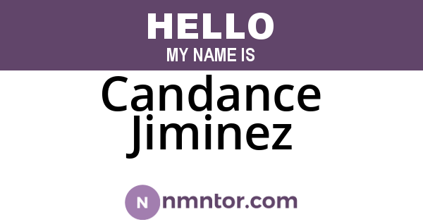 Candance Jiminez