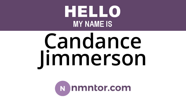 Candance Jimmerson
