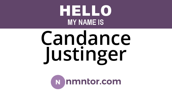 Candance Justinger