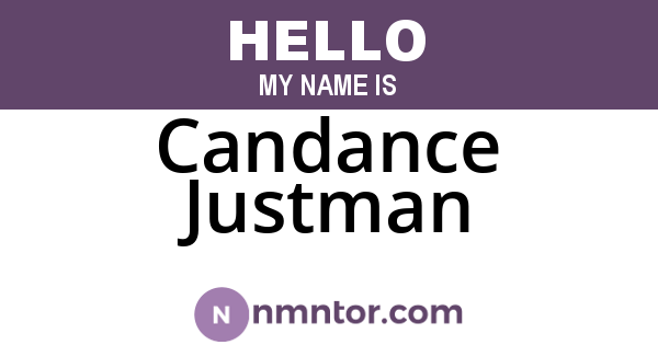 Candance Justman