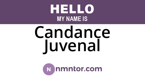 Candance Juvenal