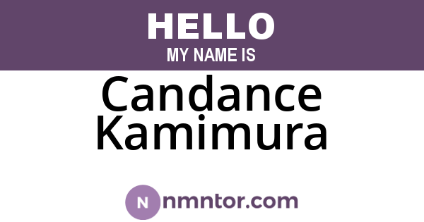 Candance Kamimura