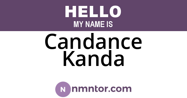 Candance Kanda