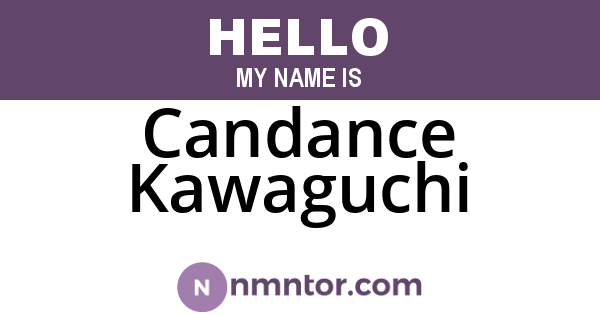 Candance Kawaguchi