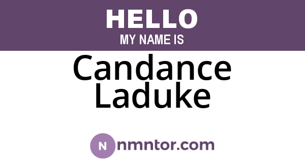 Candance Laduke