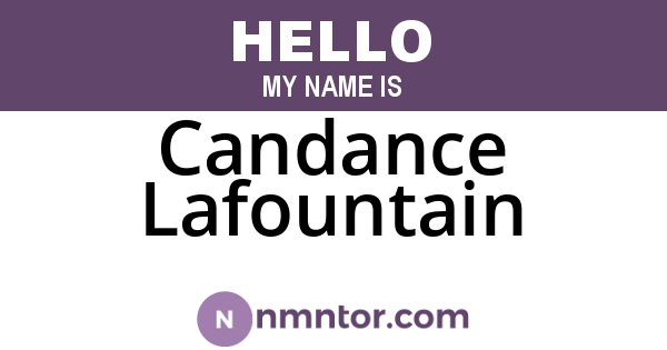 Candance Lafountain