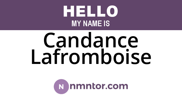 Candance Lafromboise