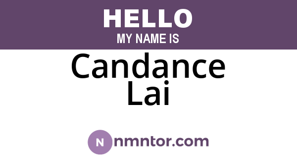 Candance Lai