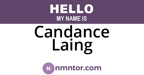 Candance Laing