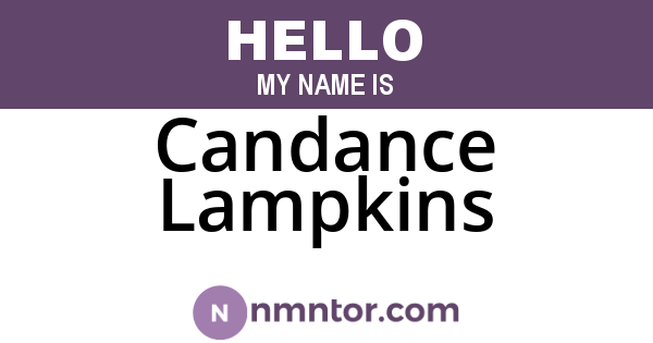 Candance Lampkins