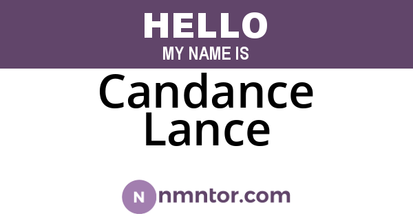 Candance Lance