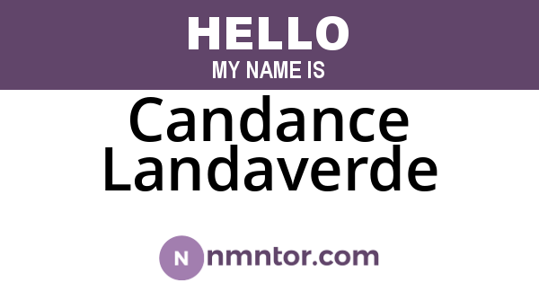 Candance Landaverde