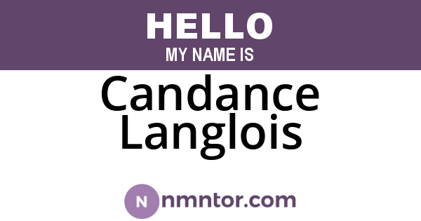 Candance Langlois