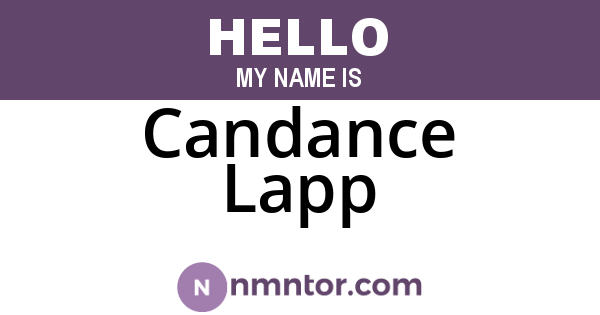 Candance Lapp