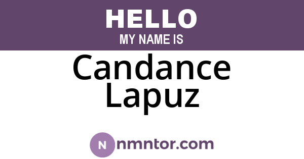Candance Lapuz