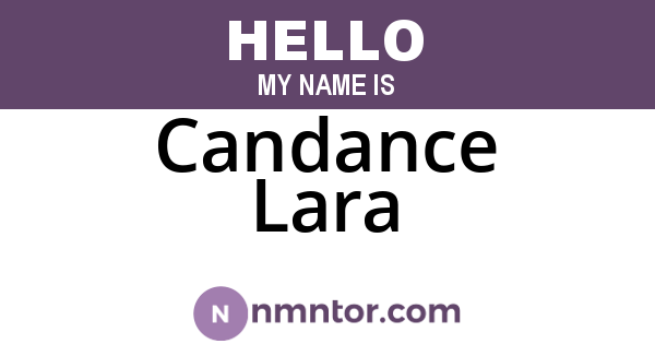 Candance Lara