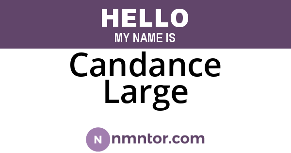 Candance Large