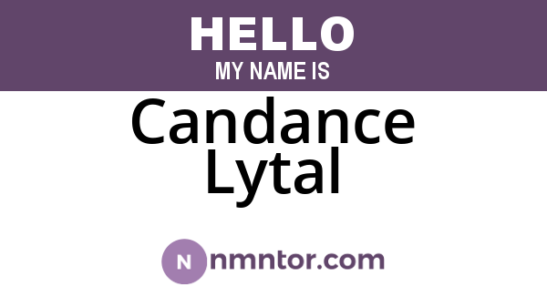 Candance Lytal