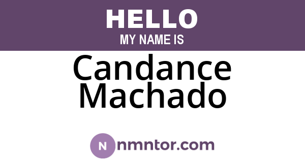 Candance Machado