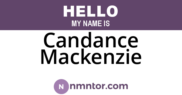 Candance Mackenzie