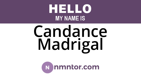 Candance Madrigal