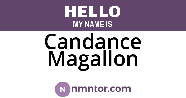 Candance Magallon