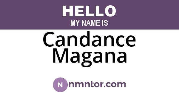 Candance Magana