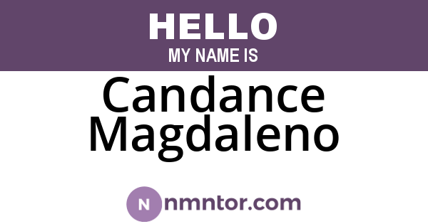 Candance Magdaleno