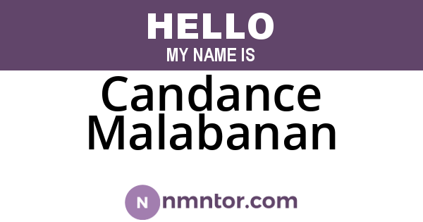 Candance Malabanan