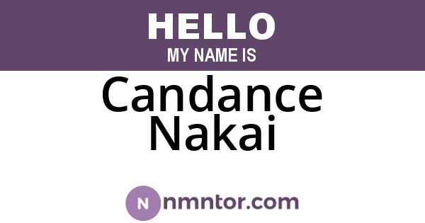 Candance Nakai