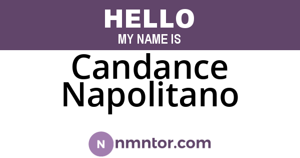 Candance Napolitano