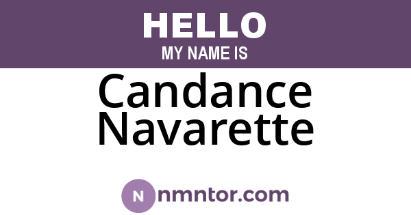 Candance Navarette