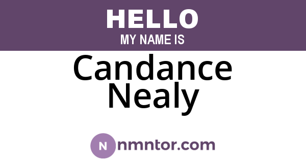 Candance Nealy