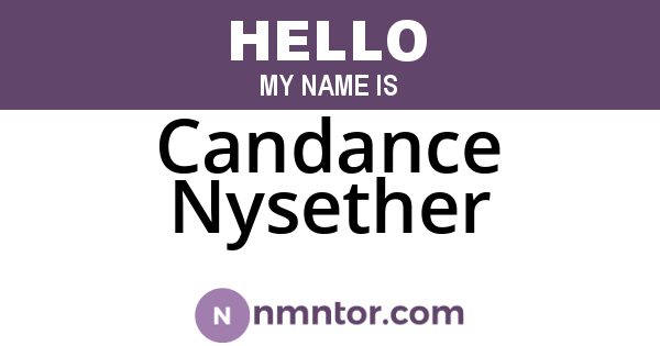Candance Nysether
