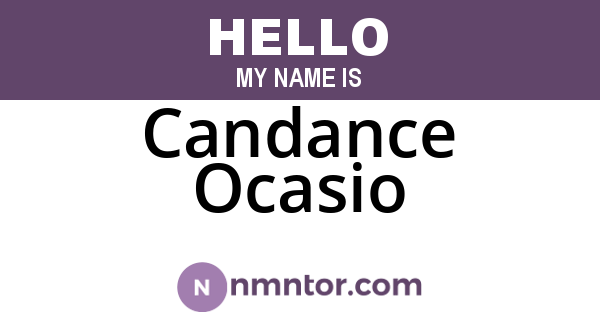 Candance Ocasio