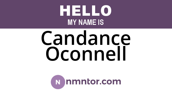 Candance Oconnell