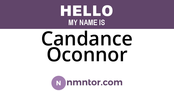 Candance Oconnor