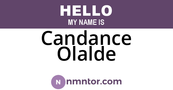 Candance Olalde