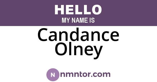 Candance Olney