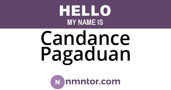 Candance Pagaduan