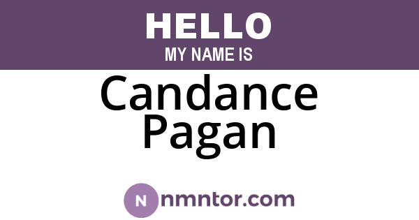 Candance Pagan